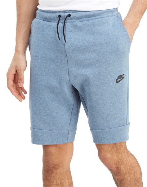 nike tech short blauw|nike tech fleece shorts.